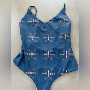 Aztec one piece super cheeky high cut M